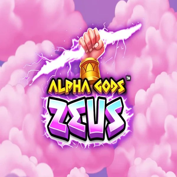 Alpha Gods Zeus slot logo by PearFiction Studios at Megabet Casino