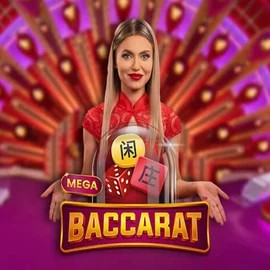Official Live Casino logo: Mega Baccarat by Pragmatic Play at Megabet Casino