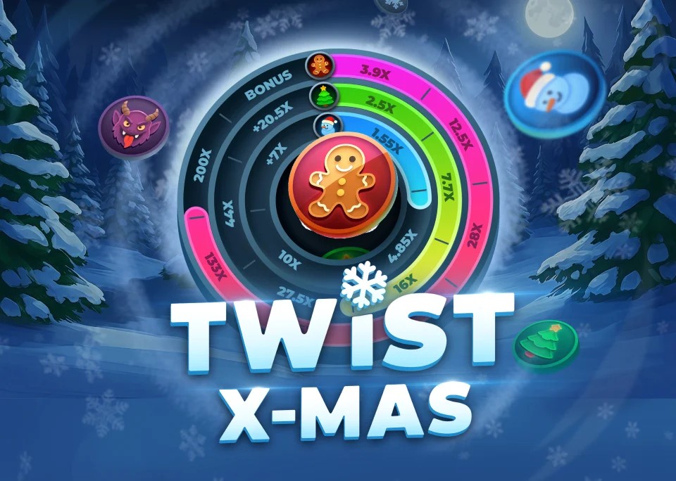 Twist X-mas casino game by InOut – featured logo at Megabet Casino